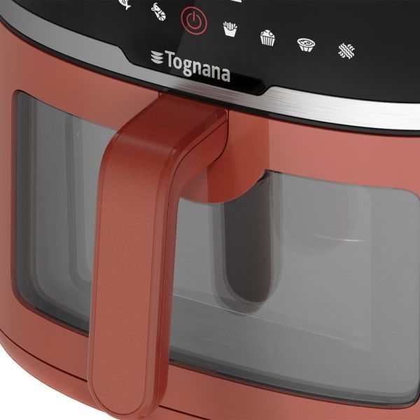 Friggitrice Ad Aria 8,3 L Plastica-acciaio Inox Rosso Linea Iridea di Tognana