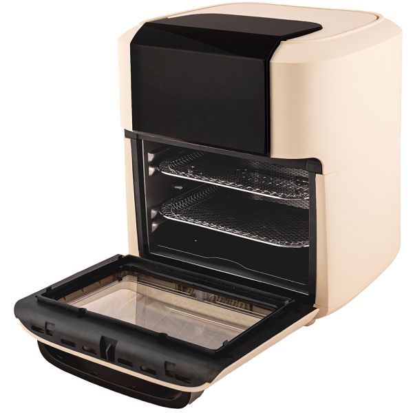 Friggitrice e Forno ad Aria 11 L Champagne Plastica-Acciaio Inox Beige