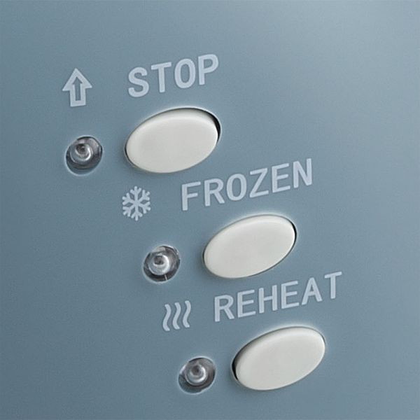 Tostapane Elettrico con Pinze Carta Da Zucchero Plastica-Acciaio Inox Blu