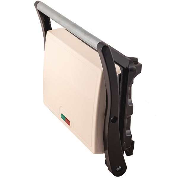 Tostiera - Mini grill Champagne Bakelite-Acciaio Beige