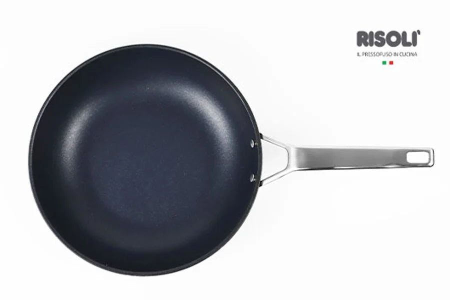 PADELLA ALTA INDUZIONE BLACKPLUS® 18/10 MANICO ACCIAIO RIVETTATO