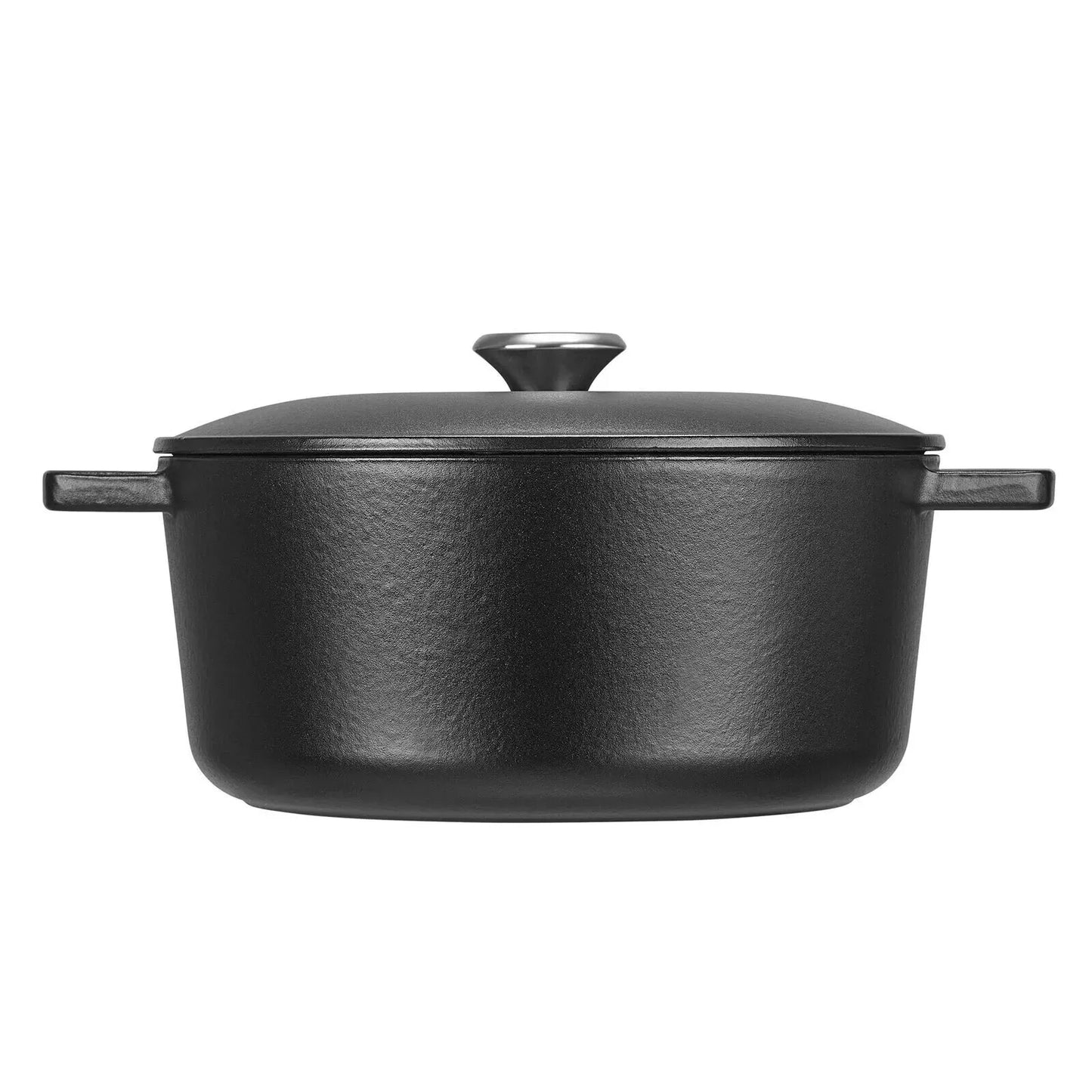 Fissler Casseruola in Ghisa Pentola Stufato Forno Sicuro Coperchio Autocostruzione 24cm 4,2L