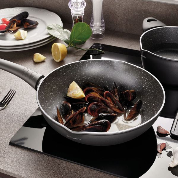 Padella fonda 32 cm Alluminio Grigio Linea Ultra Class Induction