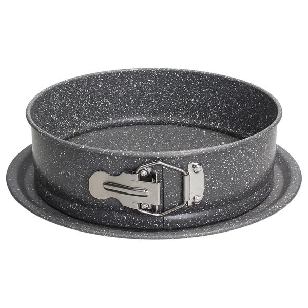 PURE ROQ - Tortiera apribile 1 fondo Acciaio al carbonio 24 cm x H 7 cm Acciaio al carbonio Grigio