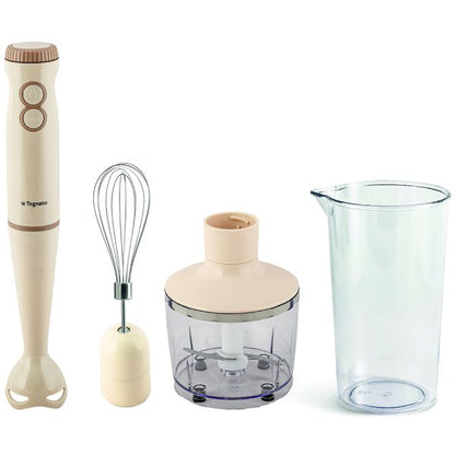 Frullatore a Immersione 3in1 Champagne Plastica-Acciaio Inox Beige