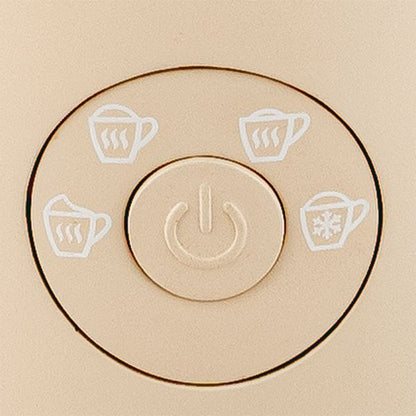 Montalatte Elettrico Cordless Champagne Plastica-Acciaio Inox Beige