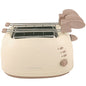 Tostapane Elettrico con Pinze Champagne Plastica-Acciaio Inox Beige