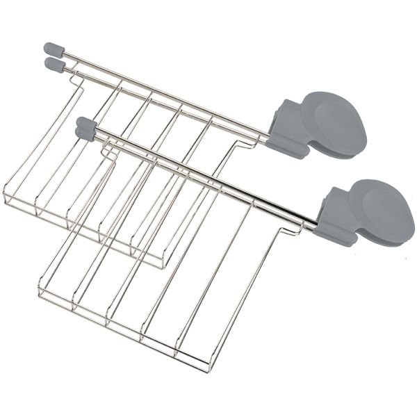 Tostapane Elettrico con Pinze Carta Da Zucchero Plastica-Acciaio Inox Blu