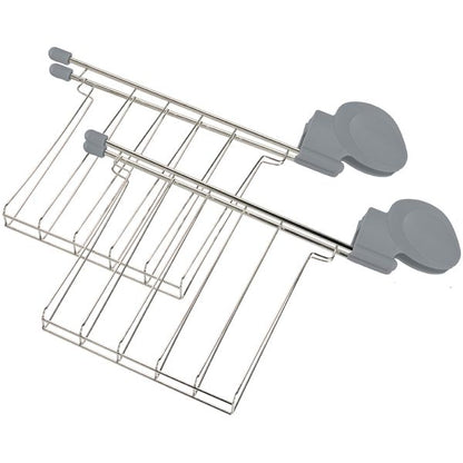 Tostapane Elettrico con Pinze Carta Da Zucchero Plastica-Acciaio Inox Blu