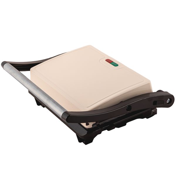 Tostiera - Mini grill Champagne Bakelite-Acciaio Beige