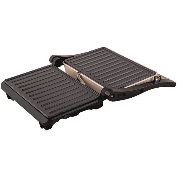 Tostiera - Mini grill Champagne Bakelite-Acciaio Beige