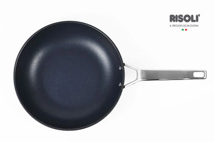 PADELLA ALTA INDUZIONE BLACKPLUS® 18/10 MANICO ACCIAIO RIVETTATO