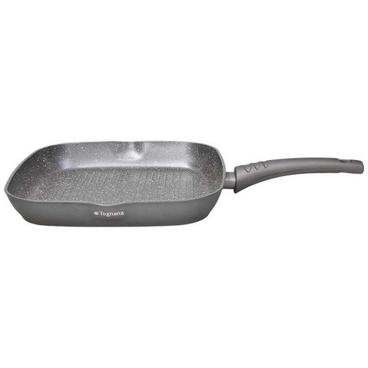 Grill quadra 28 cm x 28 cm Alluminio Grigio